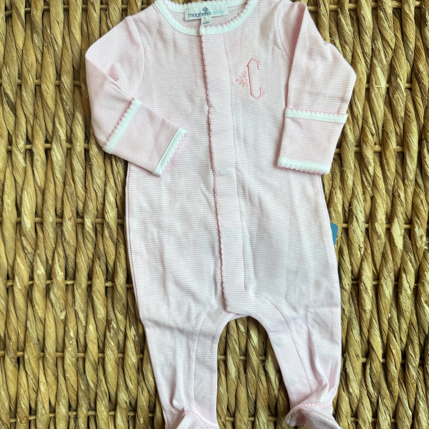 Magnolia Baby Striped Footie