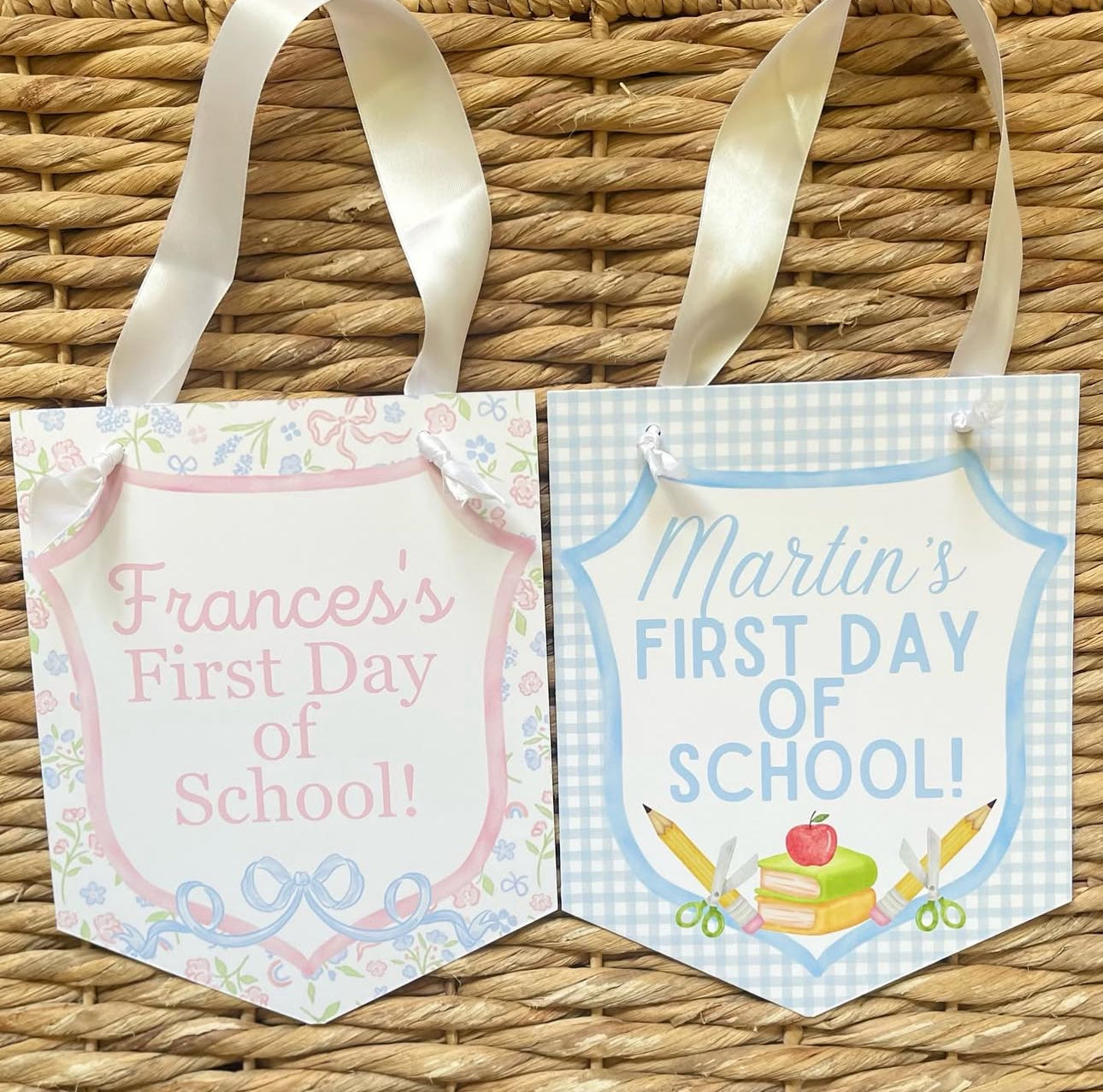 Cardstock First and Last Day Sign