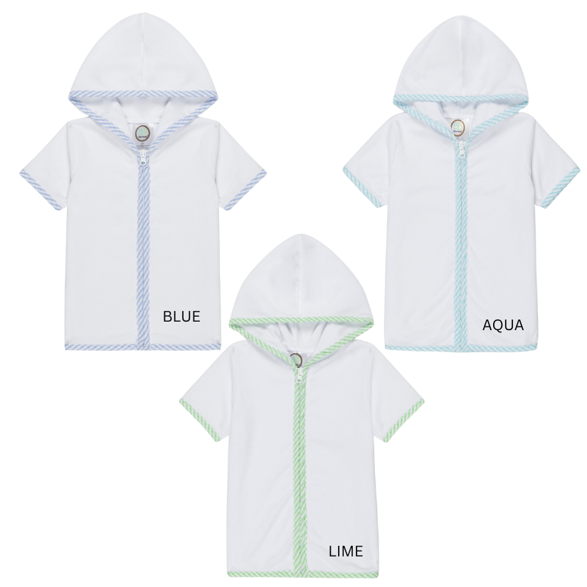 Terry Cloth Zip Up Boys