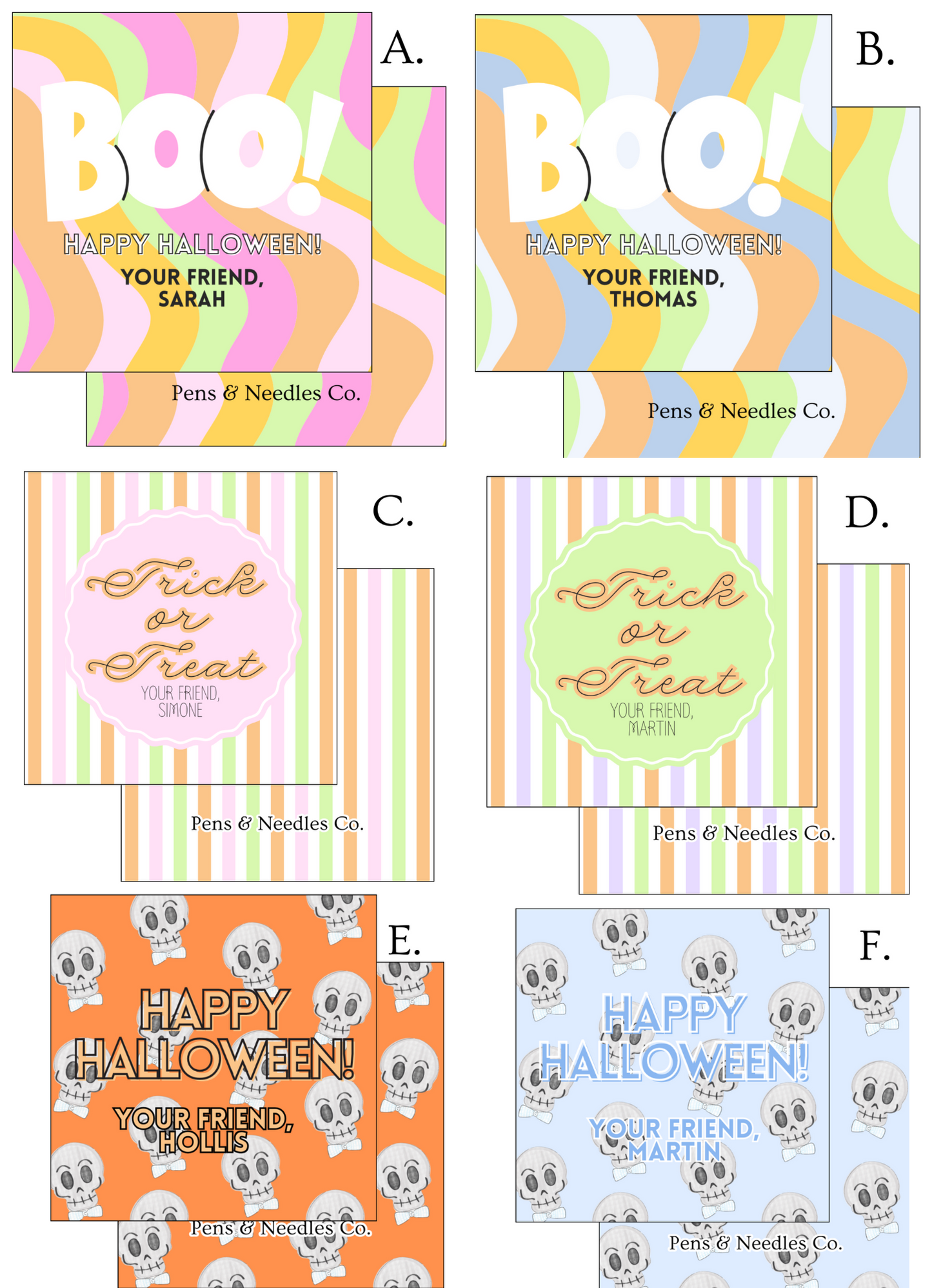 Halloween Treat Tags