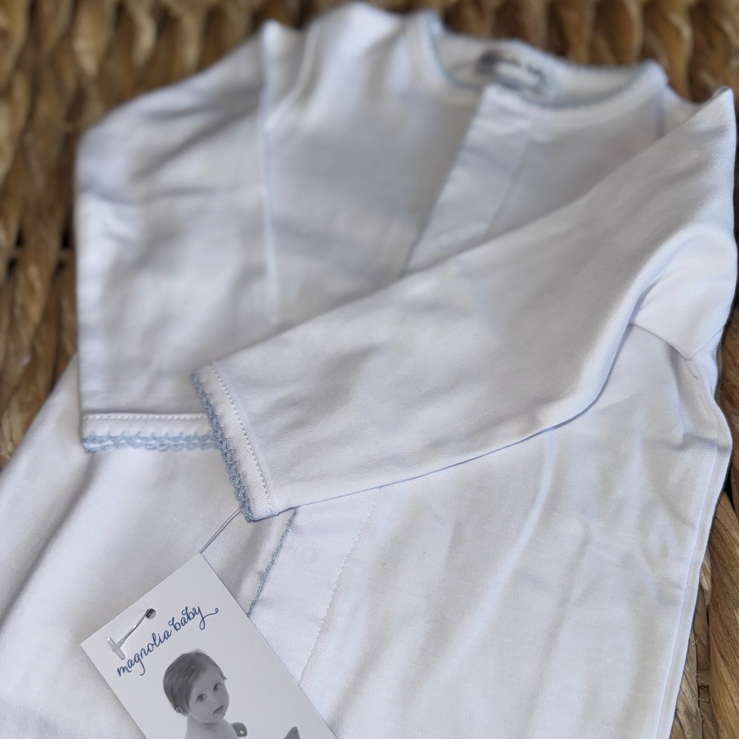 Magnolia Baby Picot Trim Footie