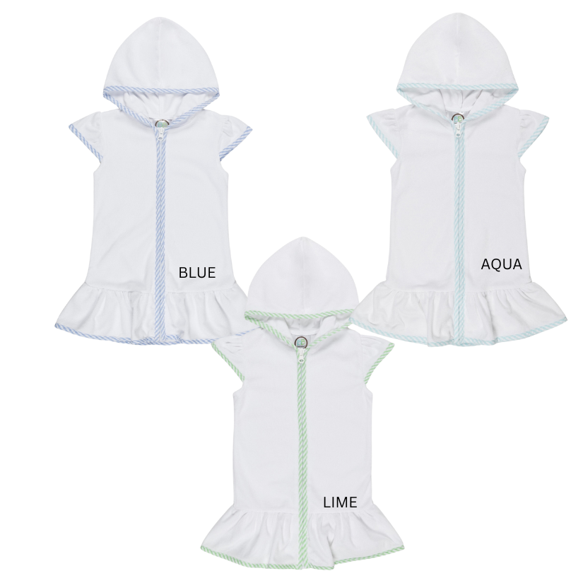 Terry Cloth Zip Up Girls