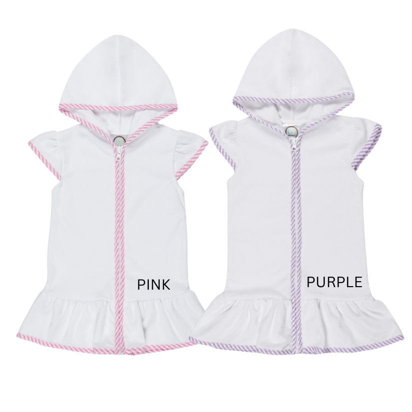 Terry Cloth Zip Up Girls