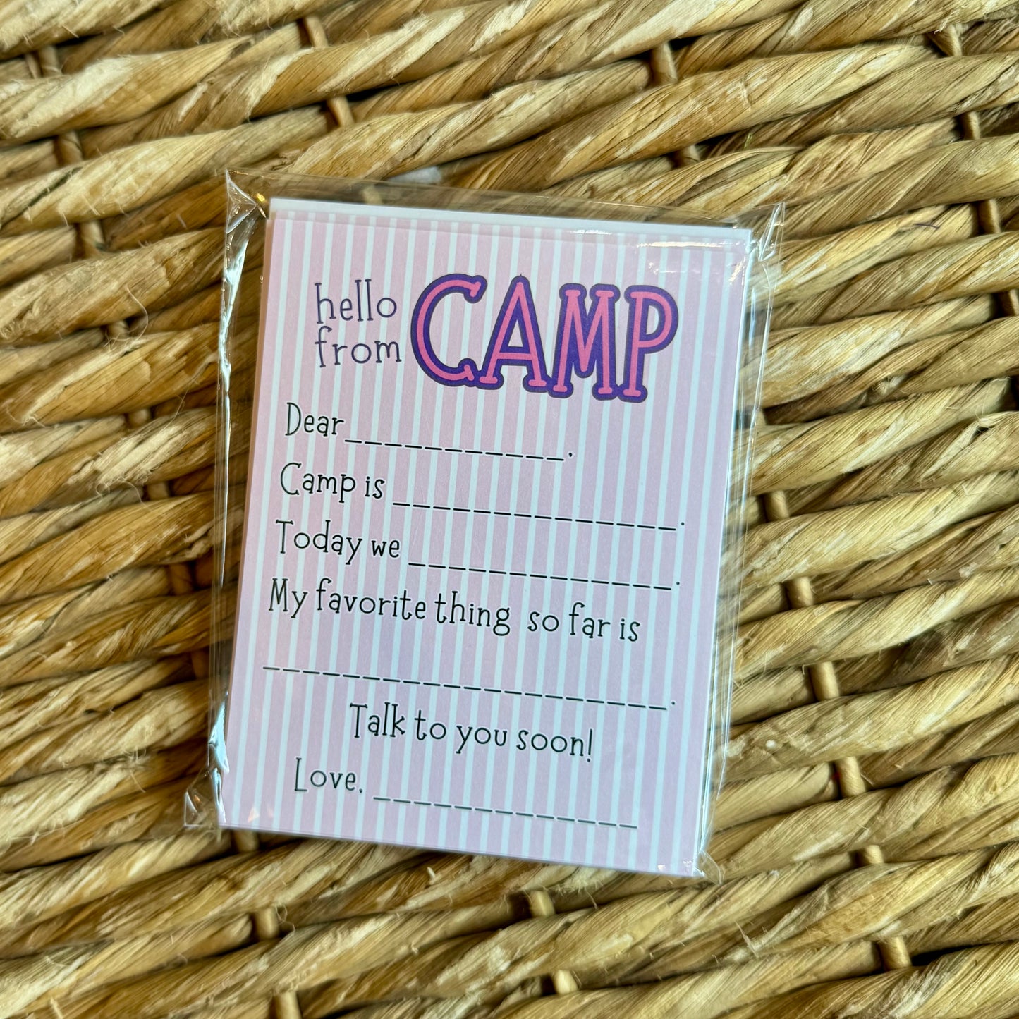 Ready to Go Camp Stationery