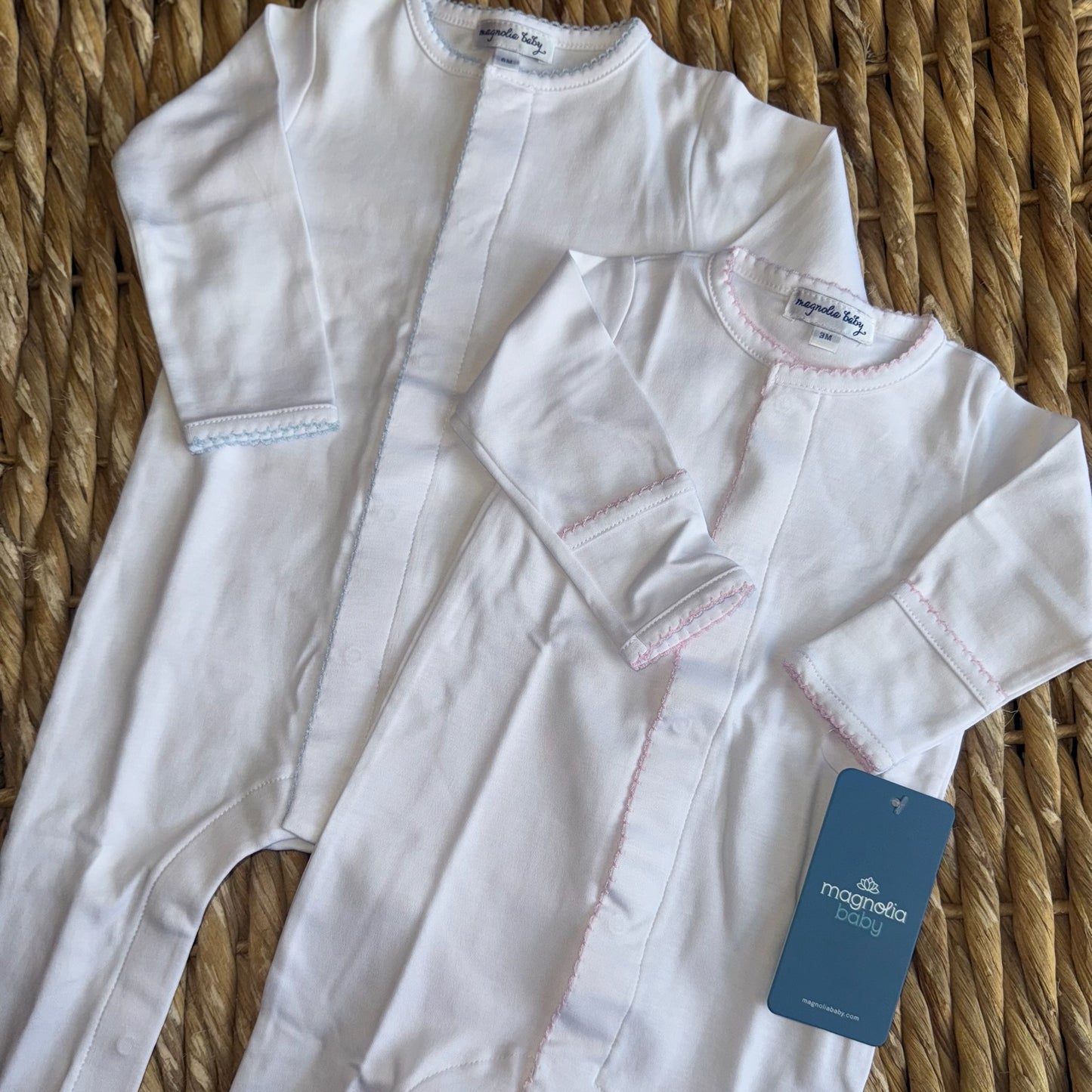 Magnolia Baby Picot Trim Footie