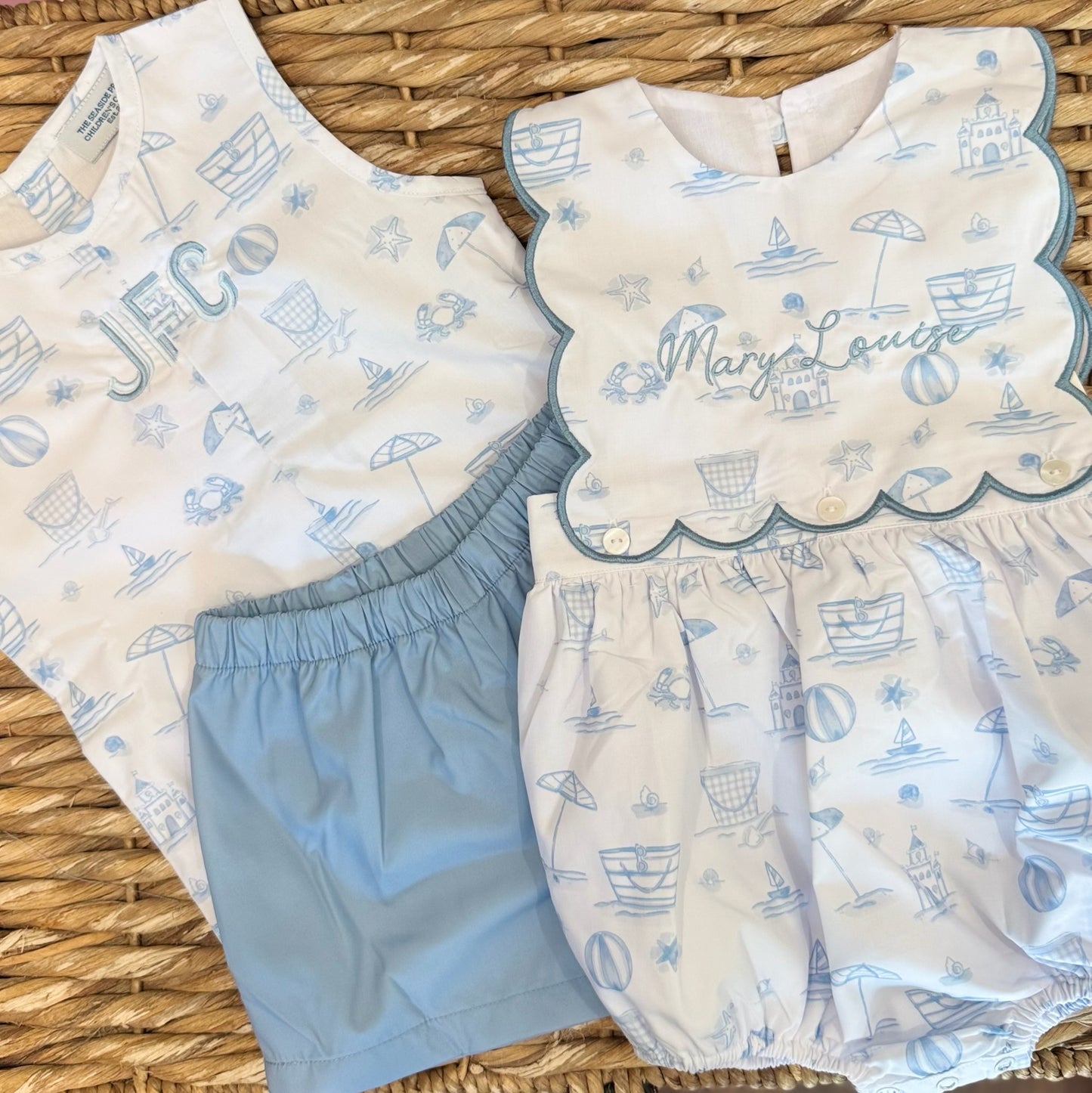Seaside Moments Girls Shortie Set