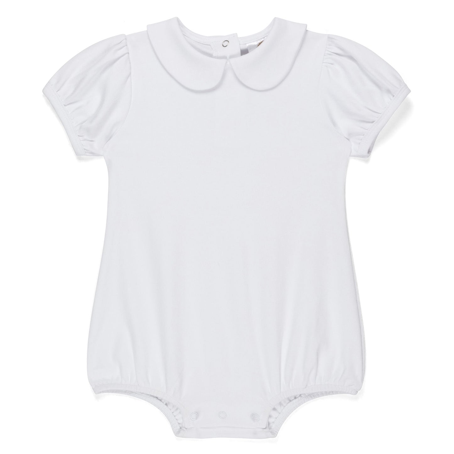 Stitch & Save: P&N Sale-Girls White Peter Pan Collar Bubble