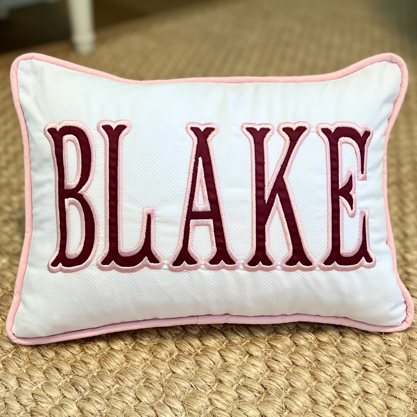 10x14” Appliqué Pillow