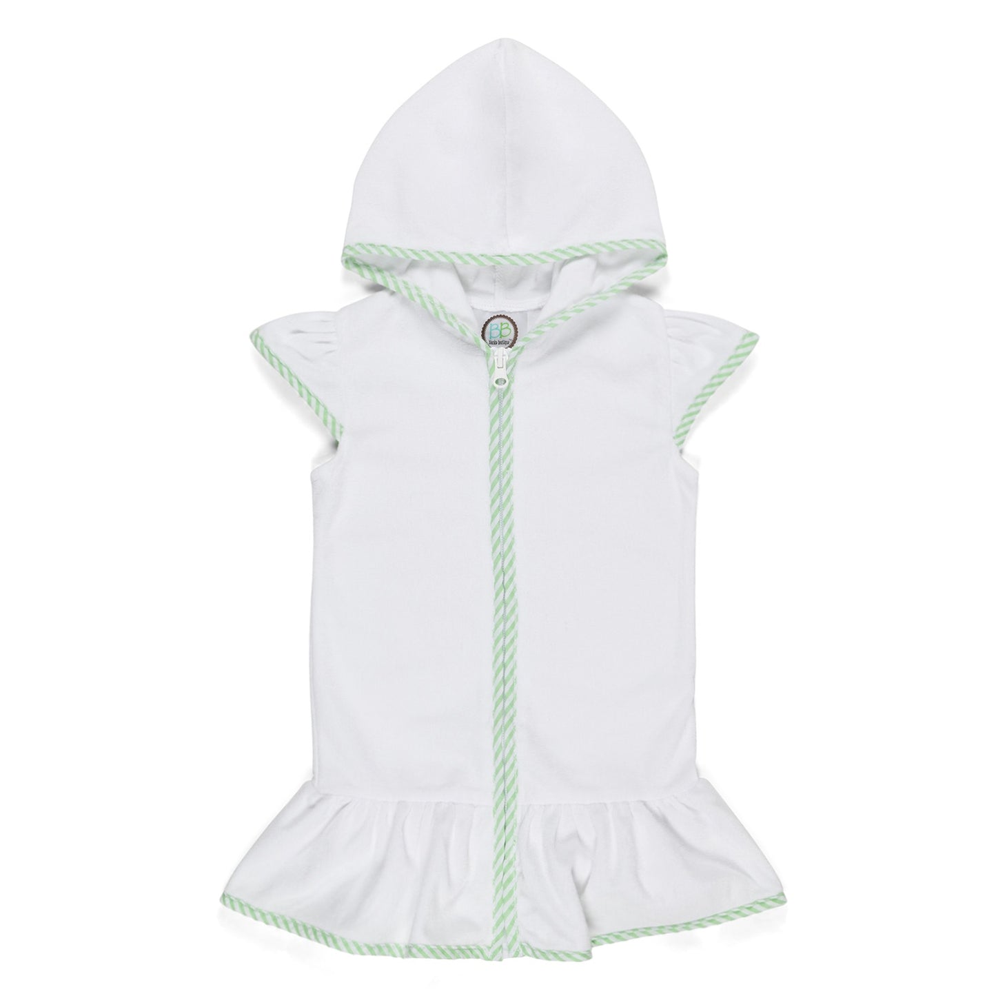 Terry Cloth Zip Up Girls