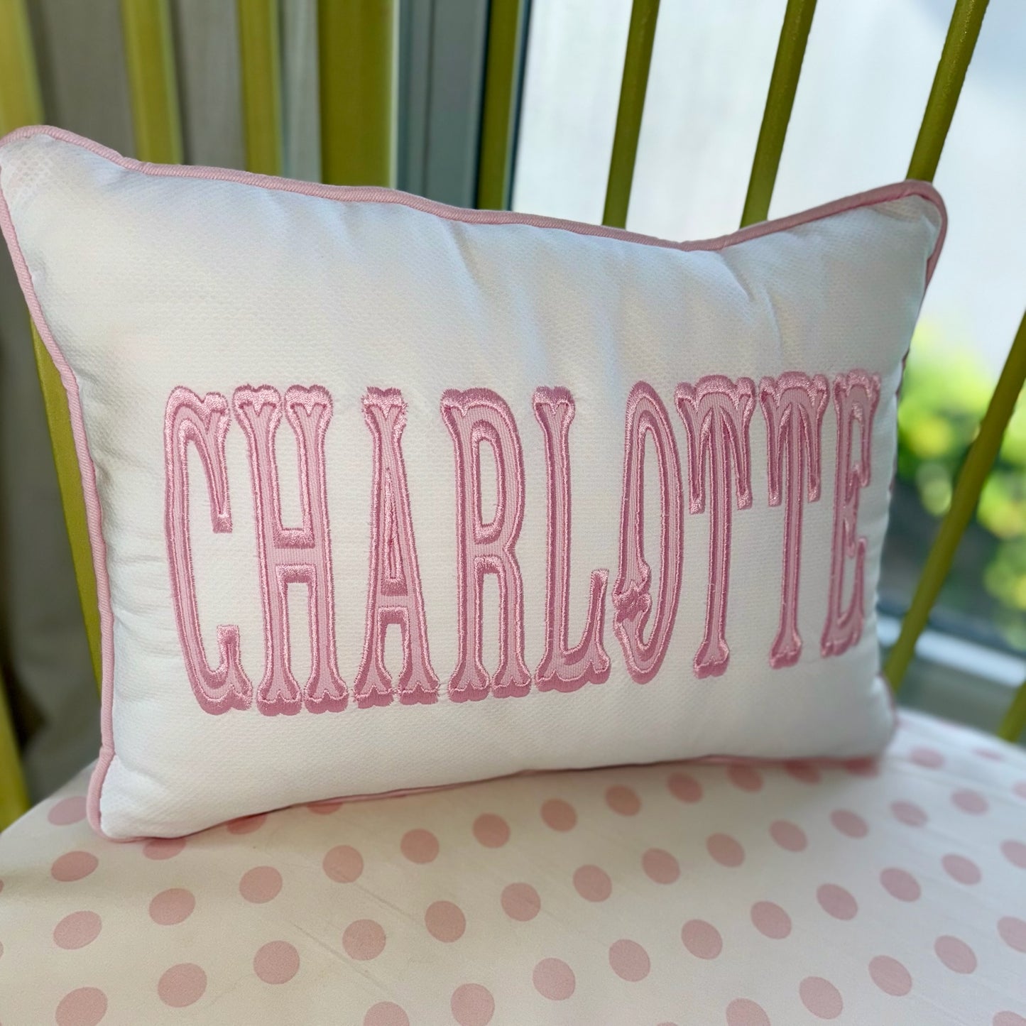 10x14” Appliqué Pillow