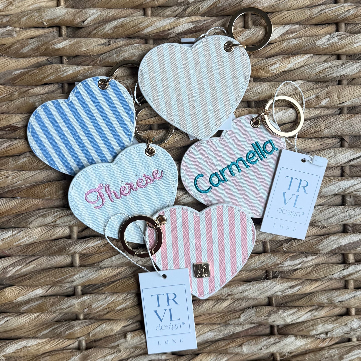 TRVL Pimlico Stripe Keychain