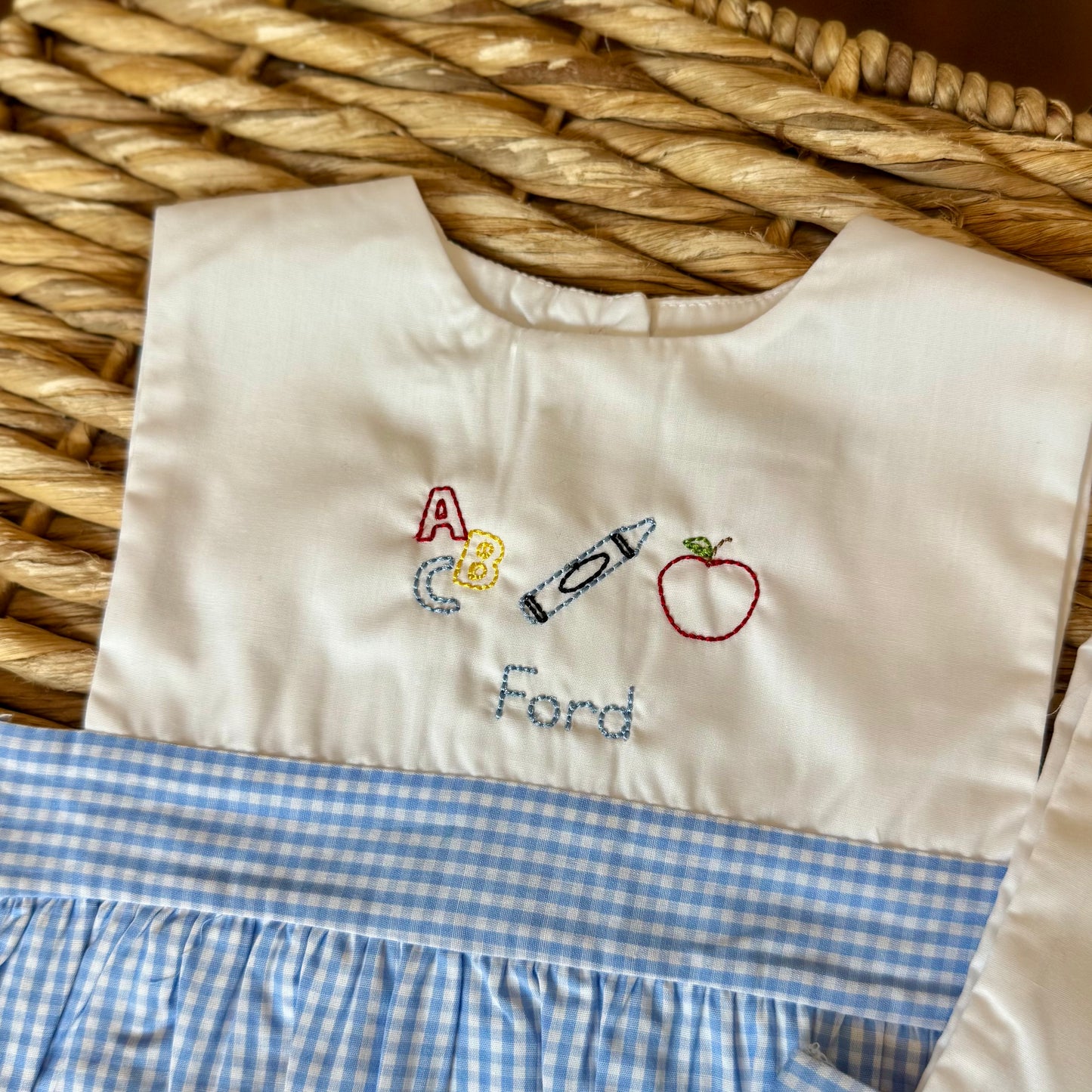 Gingham Bottom Bubble