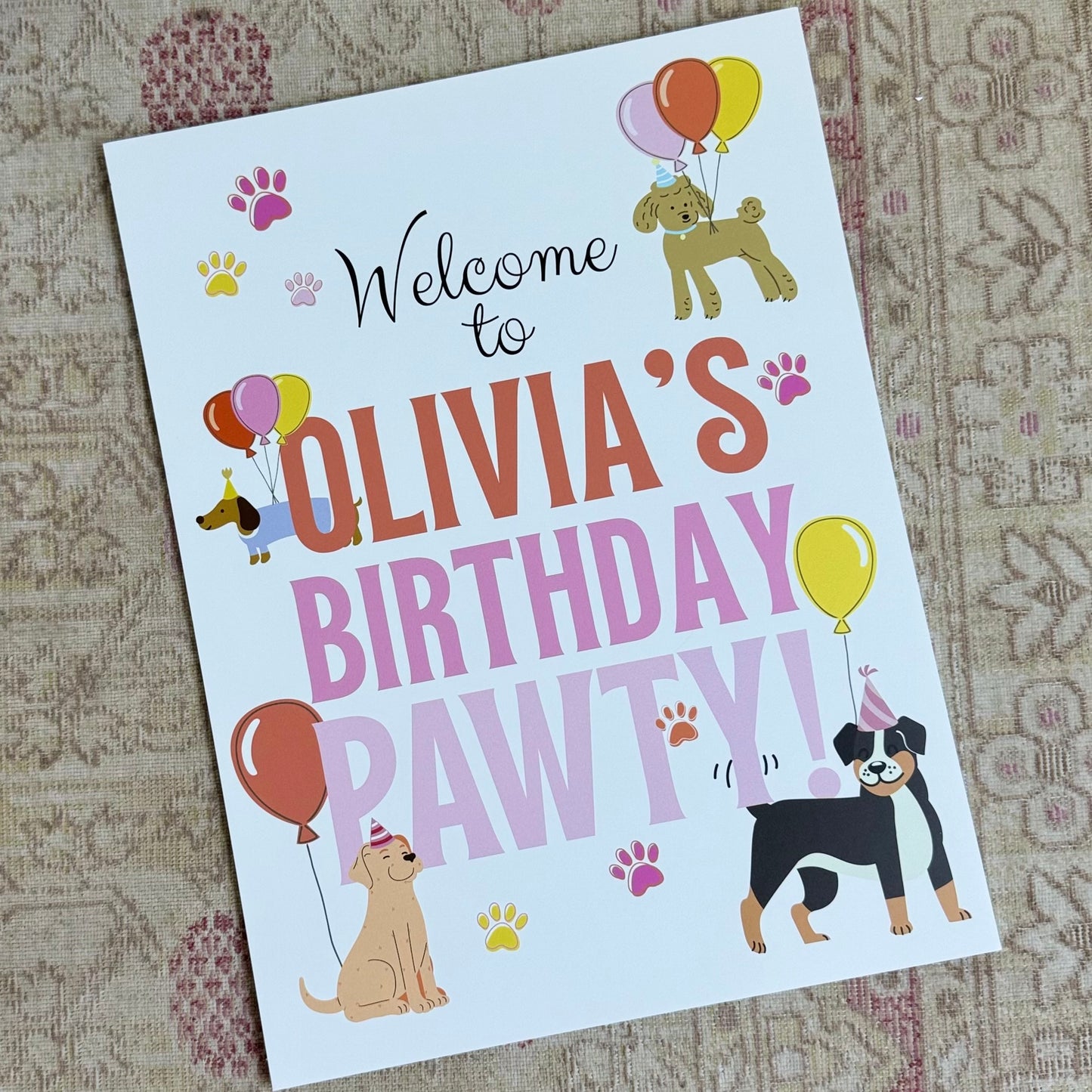 Foam Board Welcome Sign (18x24")