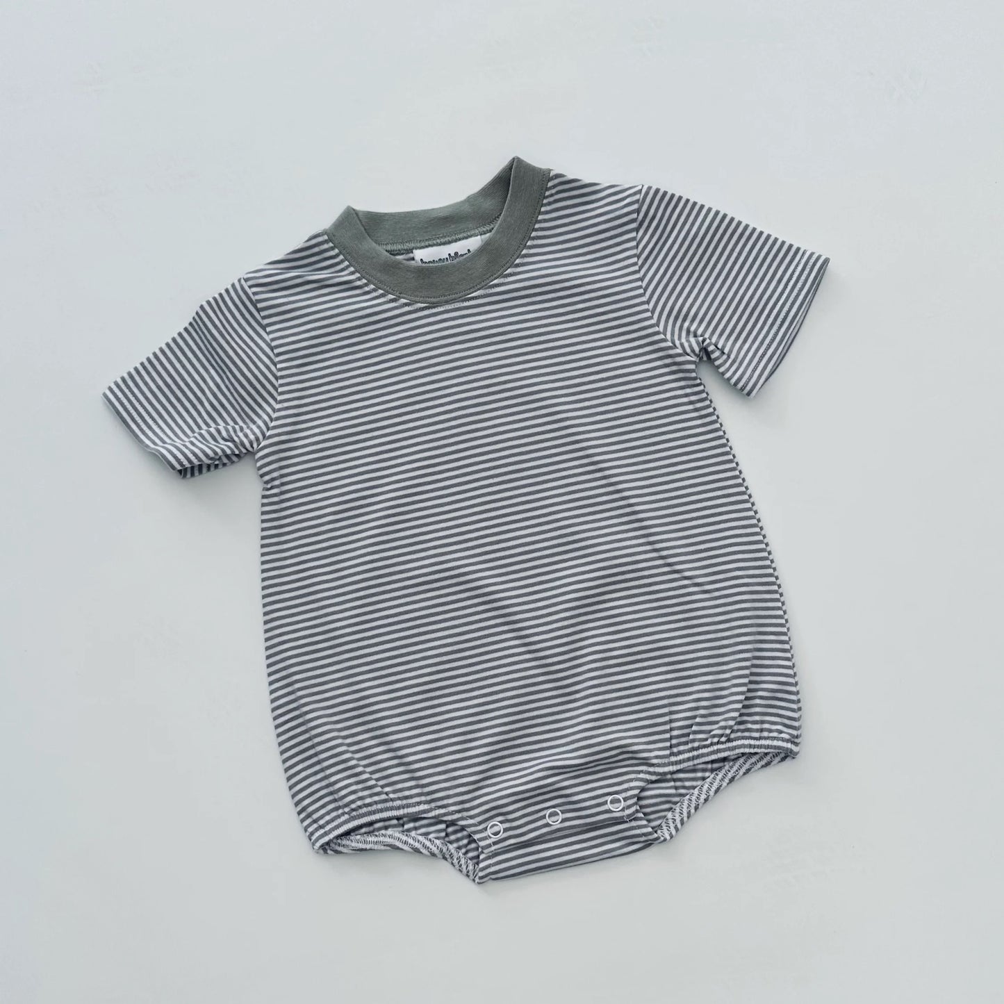 Stitch & Save: P&N Sale- Crewneck Grey Stripe Bubble