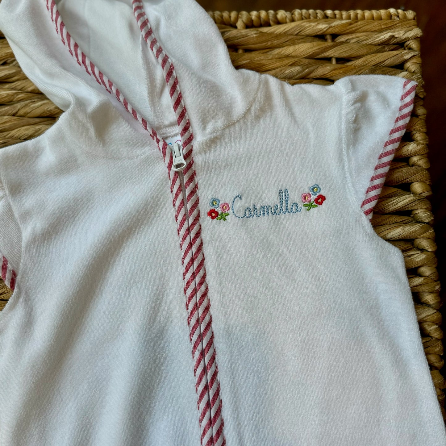 Terry Cloth Zip Up Girls