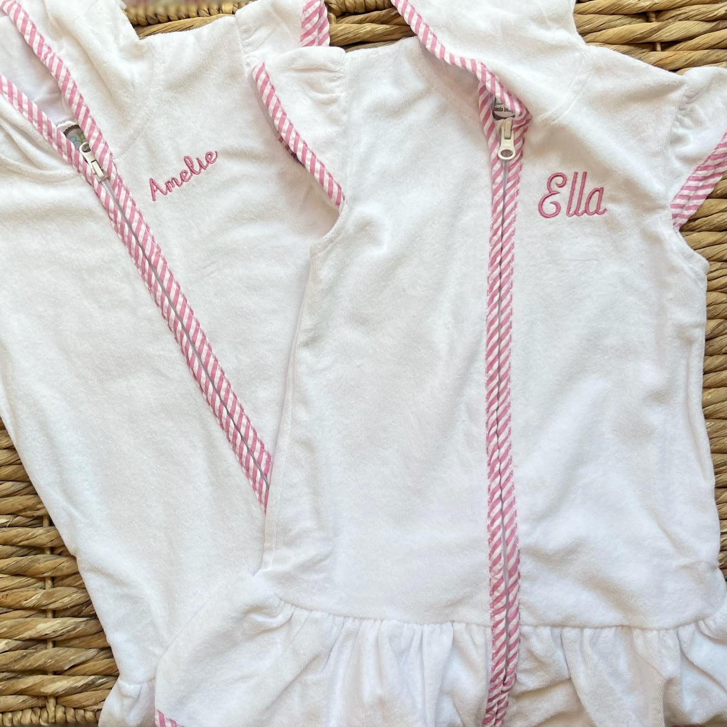 Terry Cloth Zip Up Girls