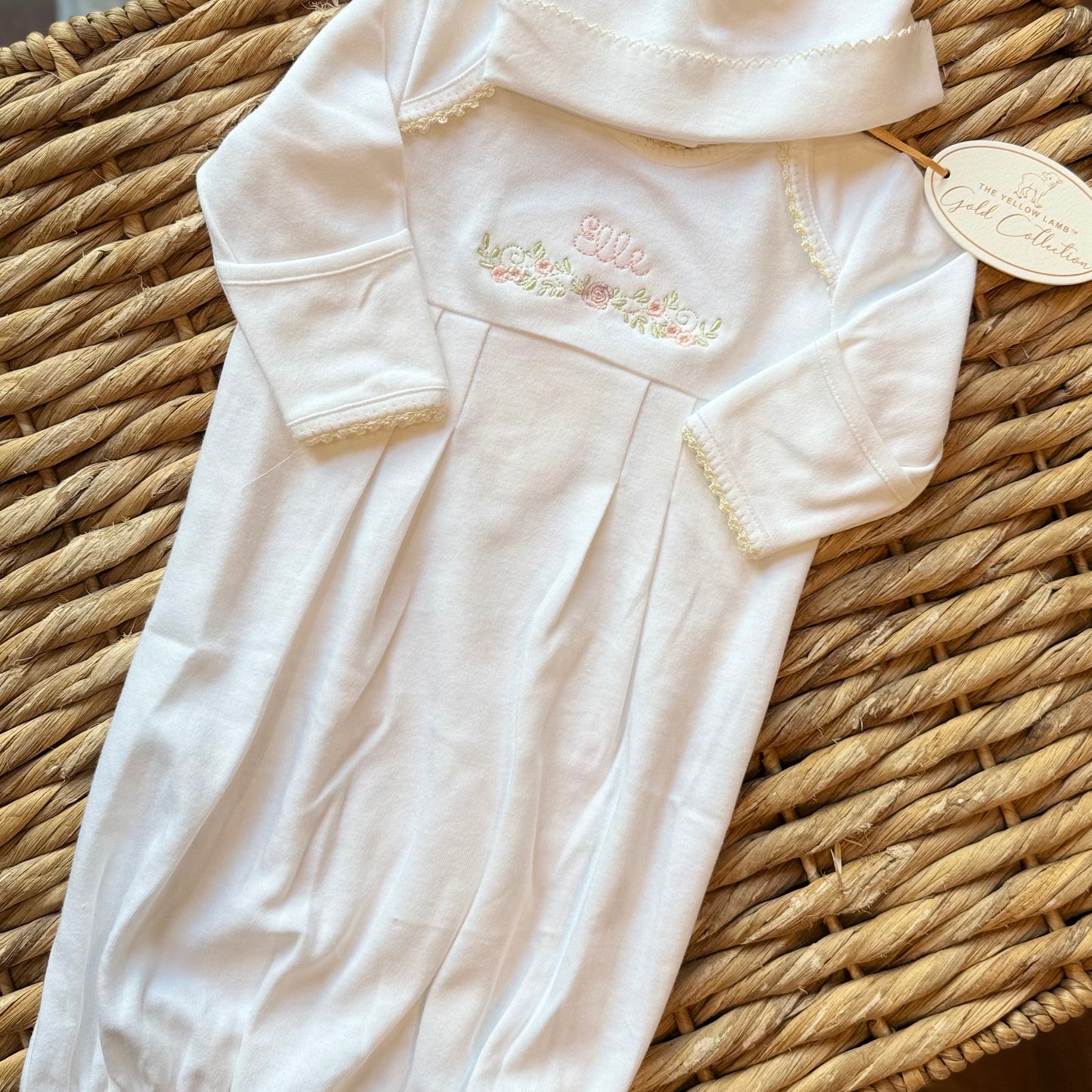 The Yellow Lamb Gown Set