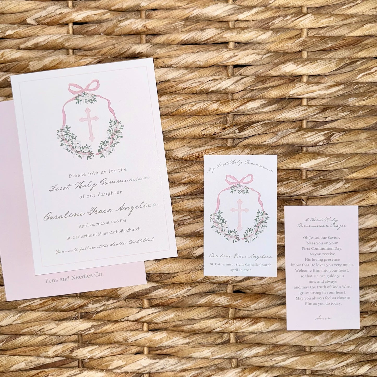 First Holy Communion Prayer Cards