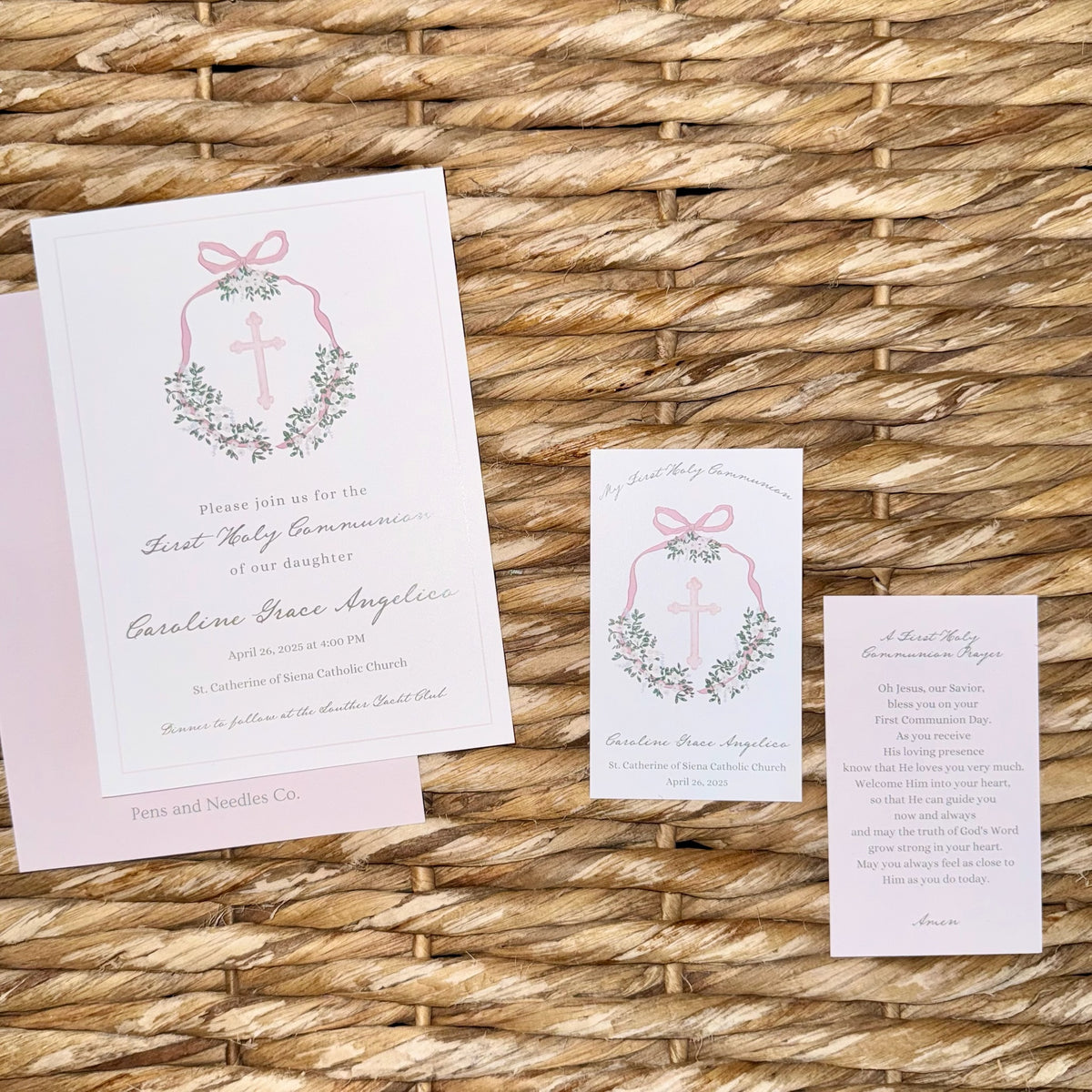 First Holy Communion Prayer Cards