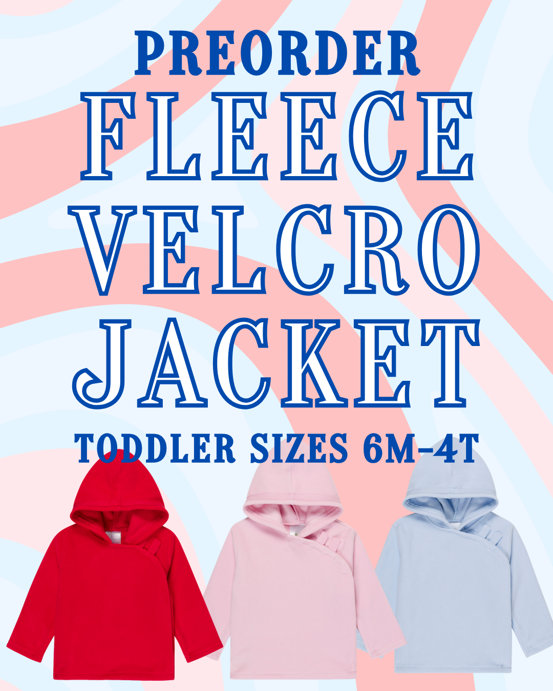 TODDLER FLEECE VELCRO JACKET – Pens and Needles