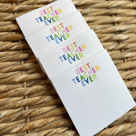 Best Teacher Ever Notepad