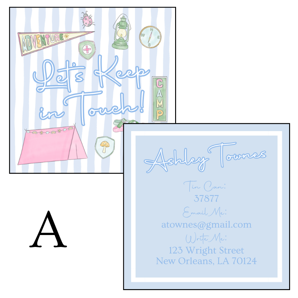 Camp Calling Cards