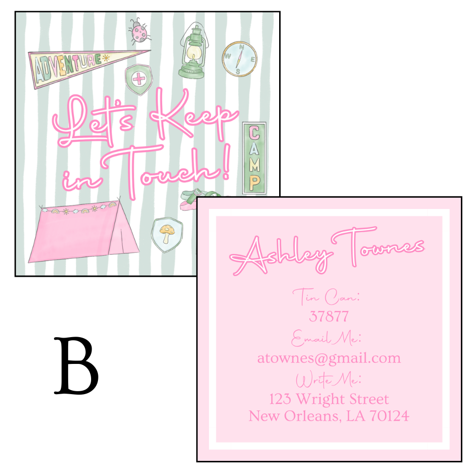 Camp Calling Cards