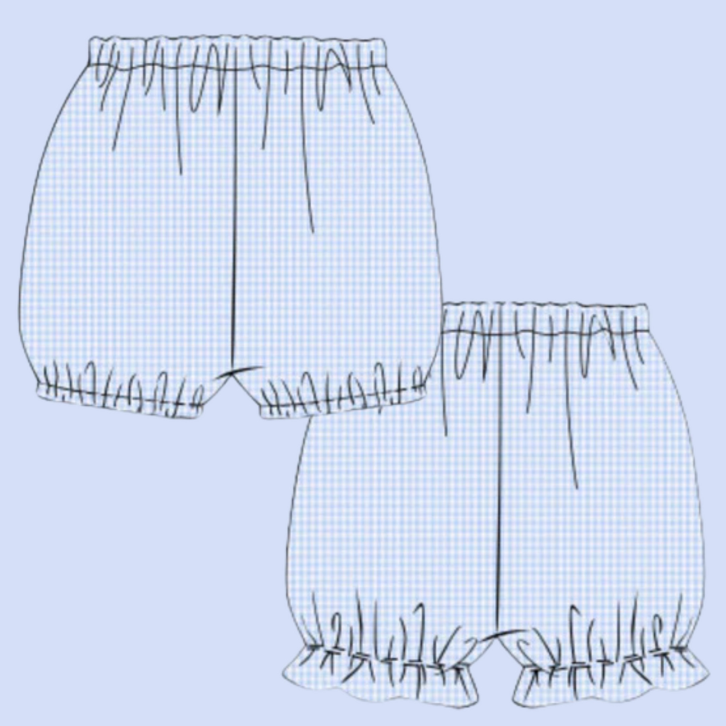 Ponds Presale:  Gingham Bubble Shorties by Seaside Proper