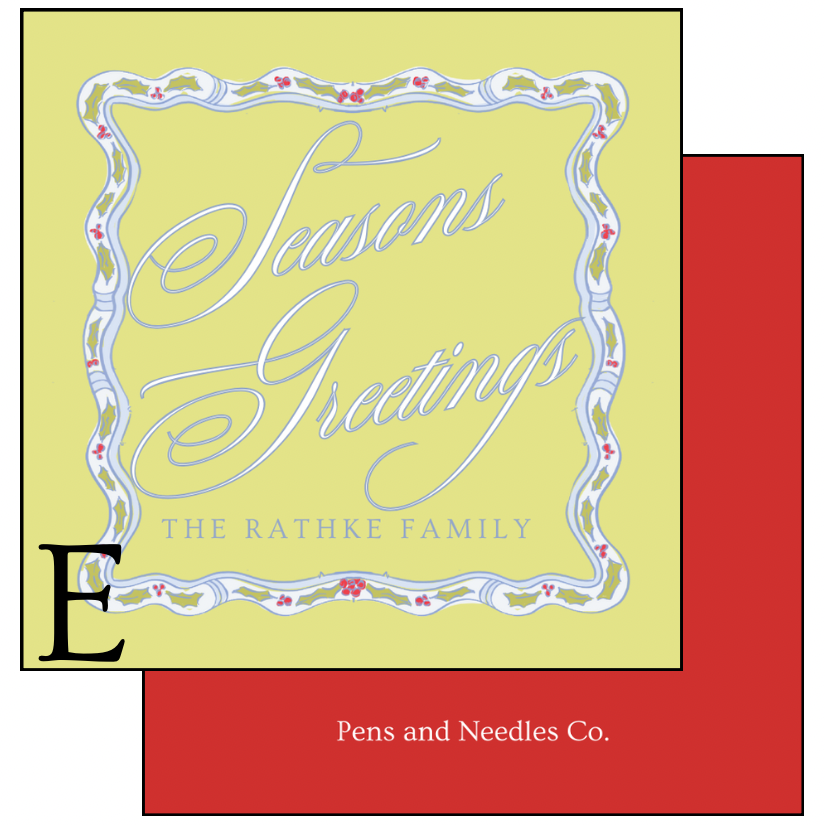 Personalized Holiday Enclosure Cards ￼