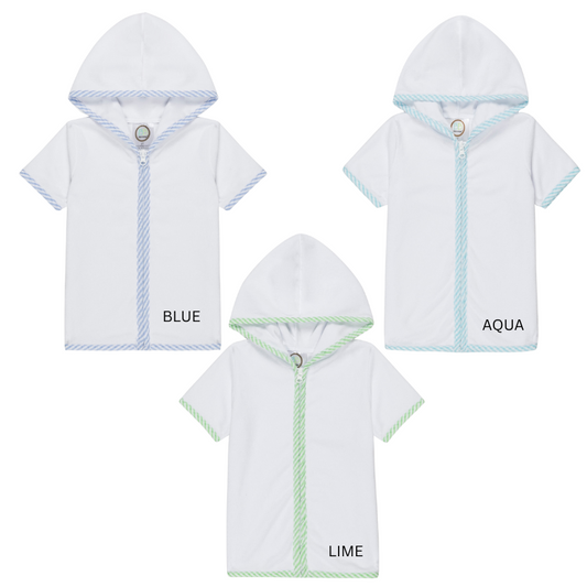 Terry Cloth Zip Up Boys