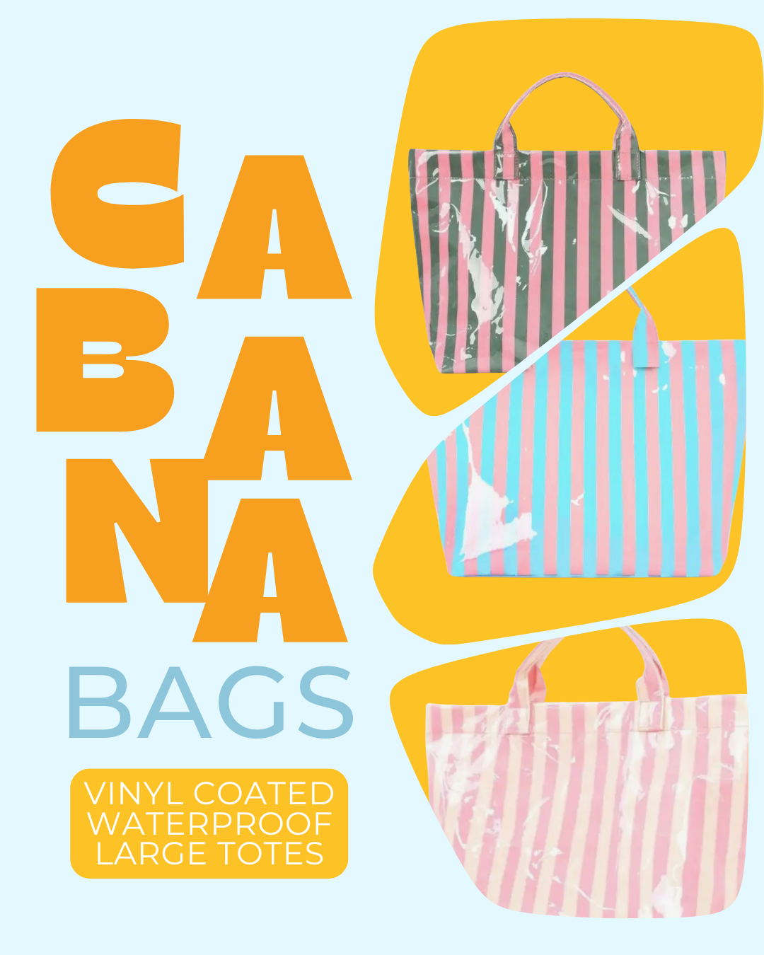 Cabana Vinyl Coated Waterproof Bag