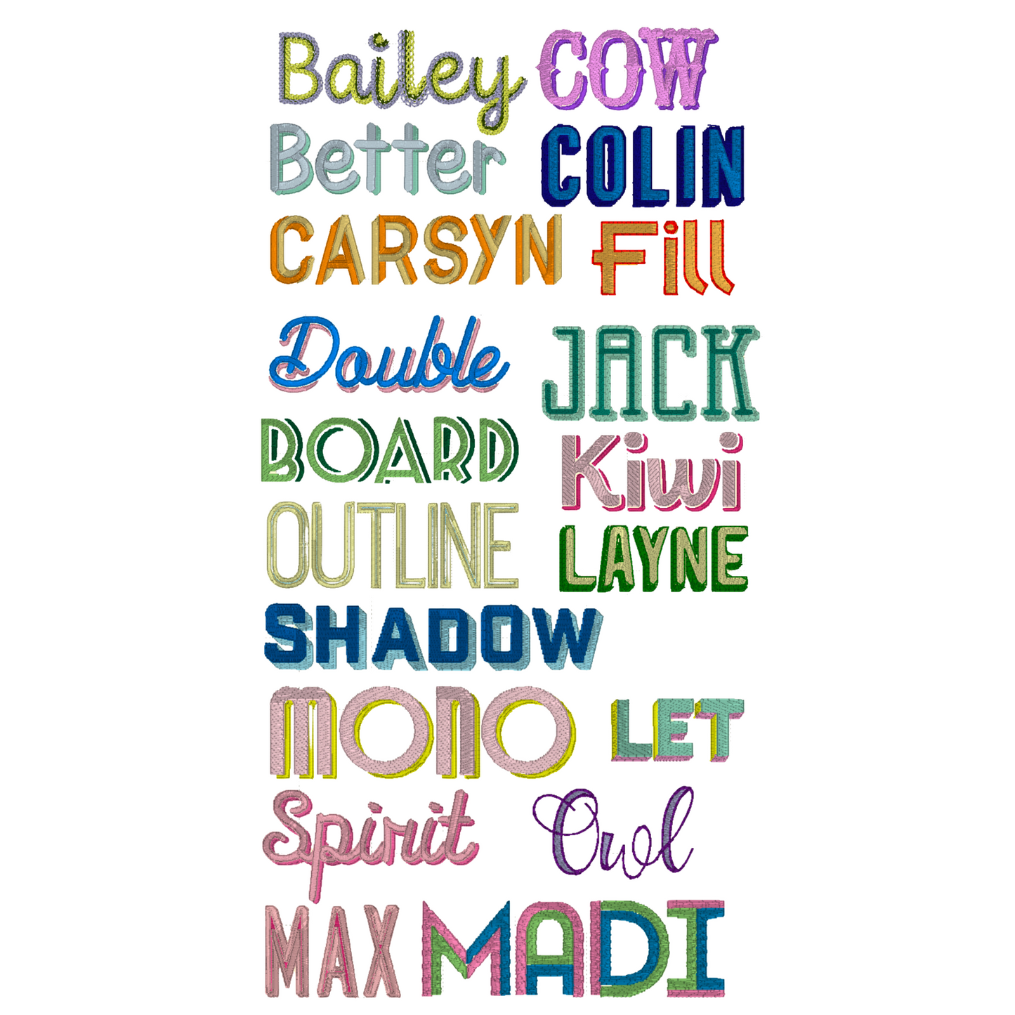 Font Choices