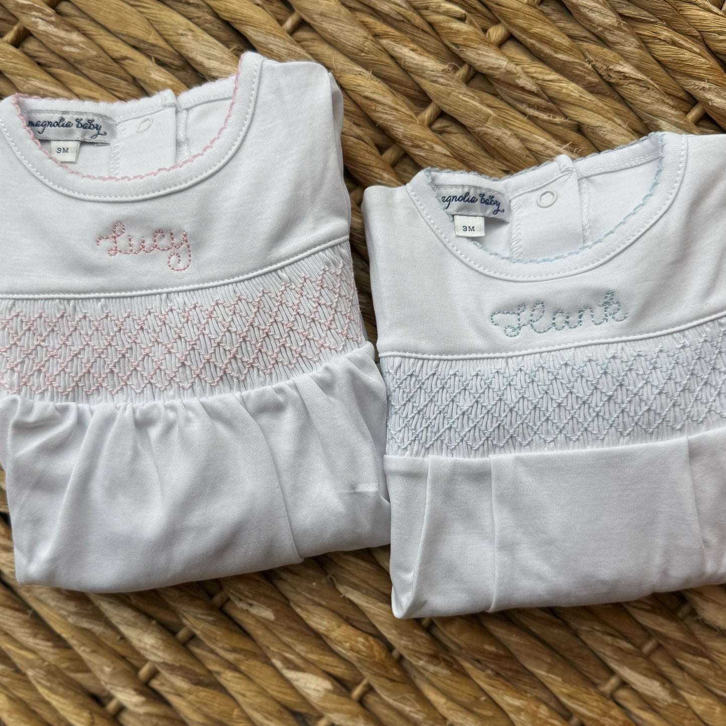 Magnolia Baby Smocked Footie