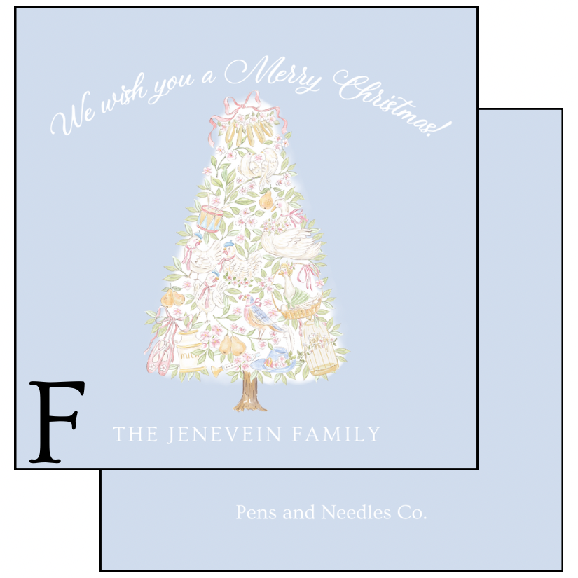 Personalized Holiday Enclosure Cards ￼