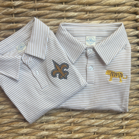 LL Striped Game Day Polo
