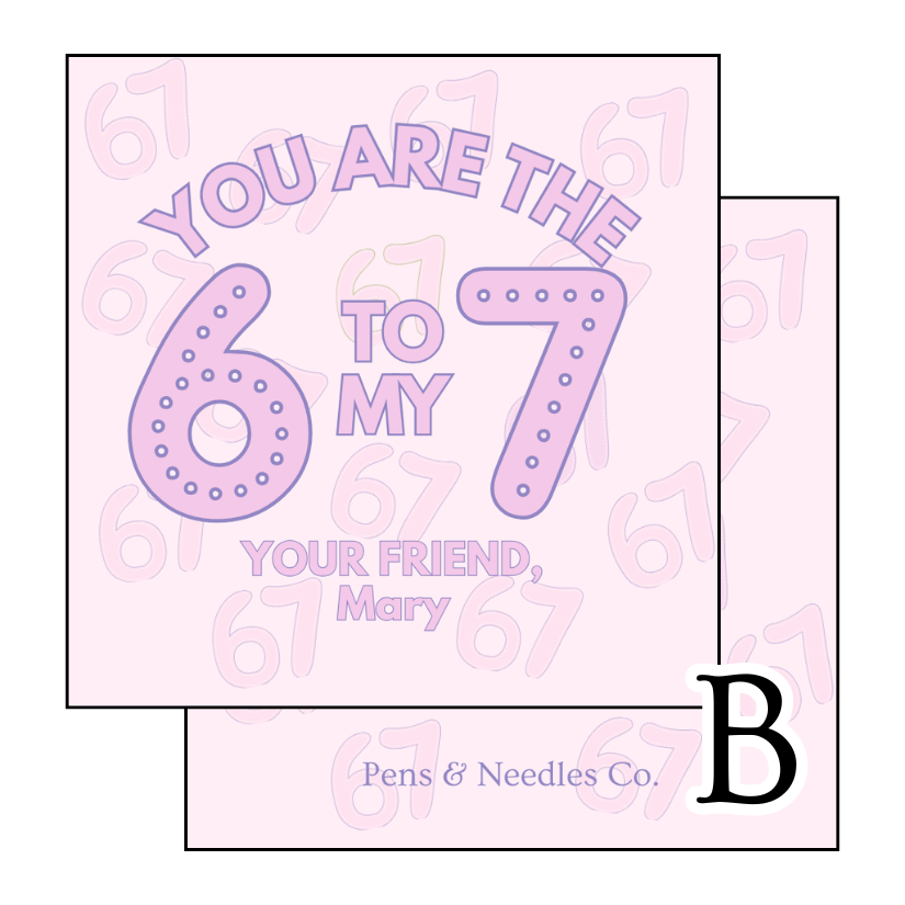 2” Circle Valentine Stickers