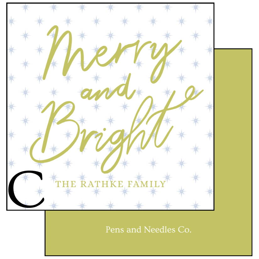 Personalized Holiday Enclosure Cards ￼
