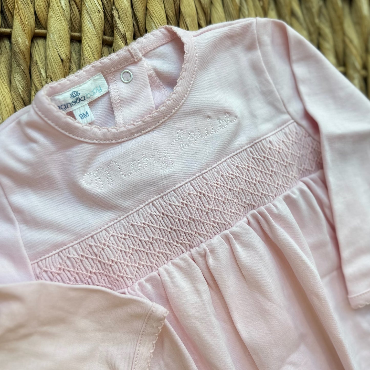 Magnolia Baby Solid Smocked Footie
