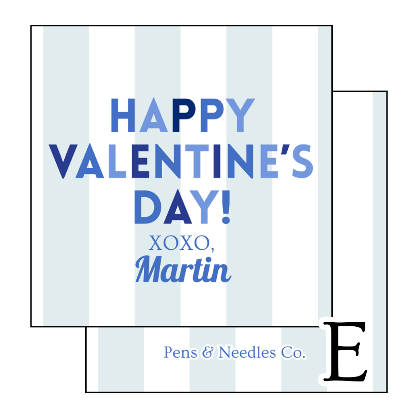 2” Circle Valentine Stickers