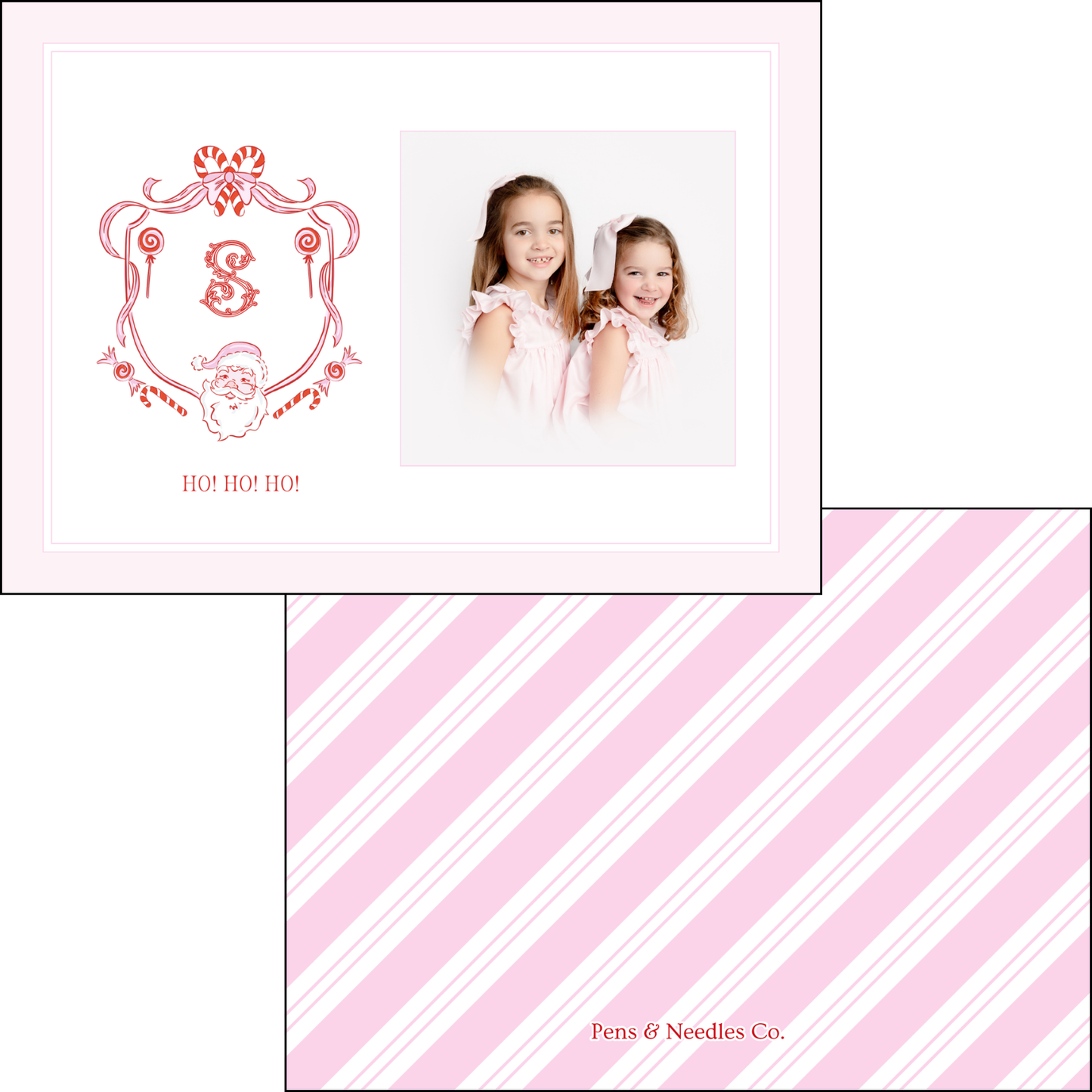 Holiday Card Chic Santa Crest