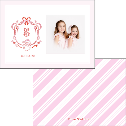 Holiday Card Chic Santa Crest