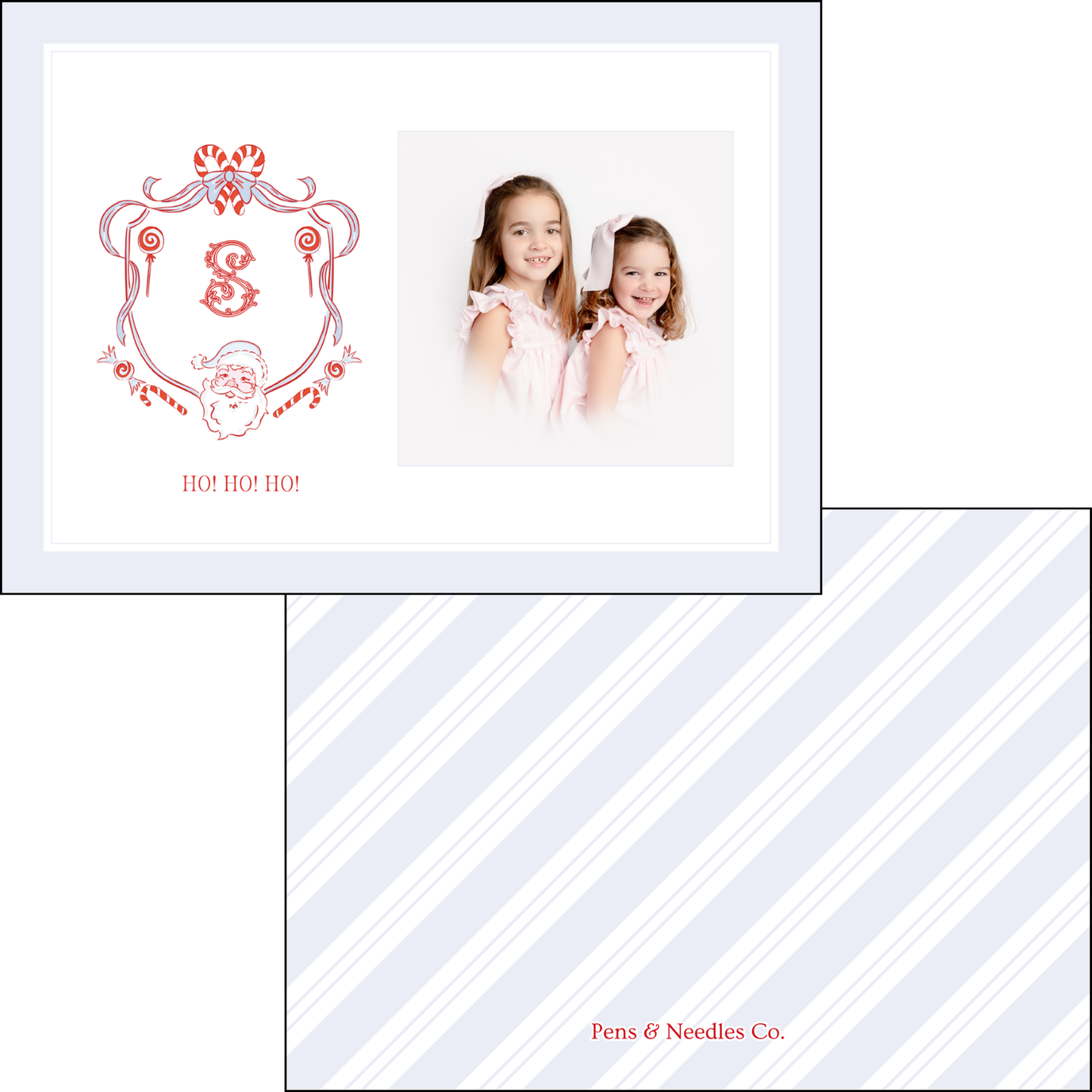 Holiday Card Chic Santa Crest