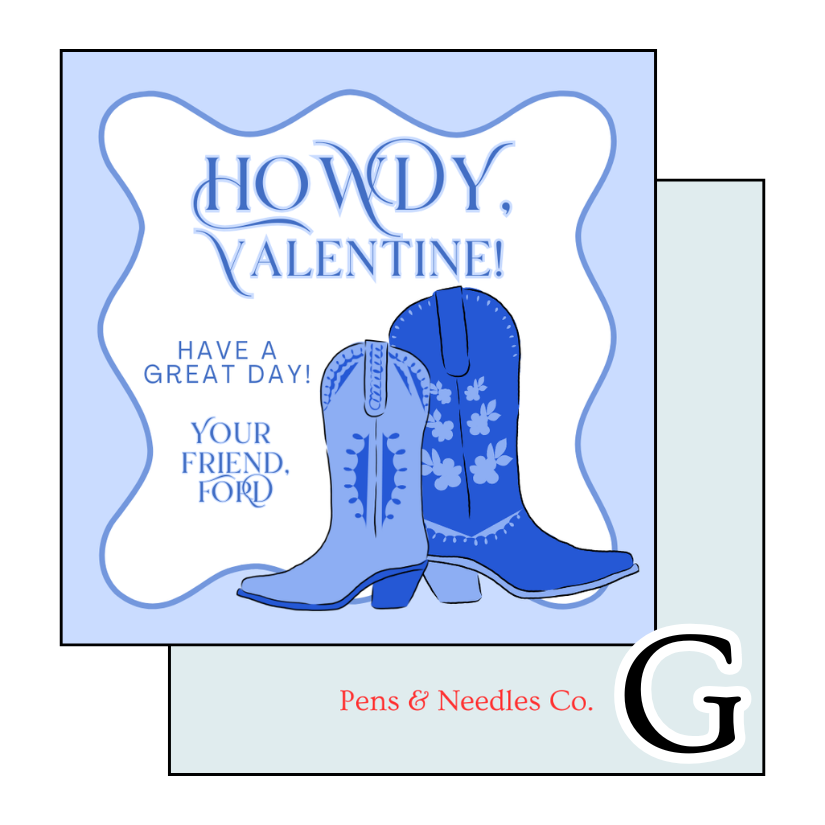 2” Circle Valentine Stickers