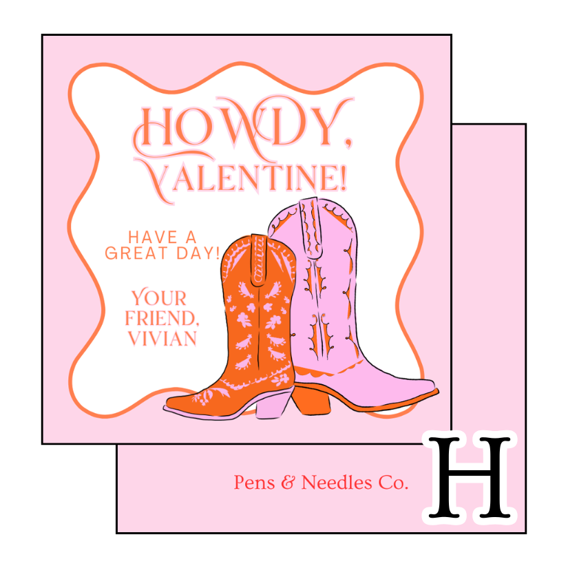 2” Circle Valentine Stickers