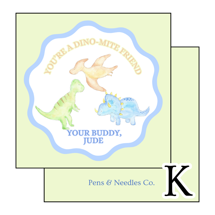 2” Circle Valentine Stickers