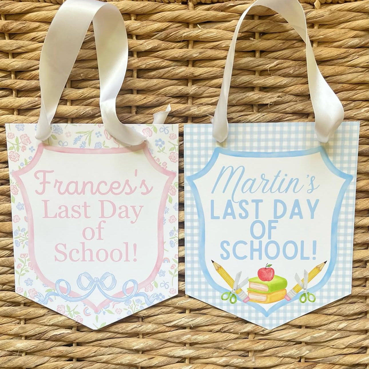Cardstock First and Last Day Sign