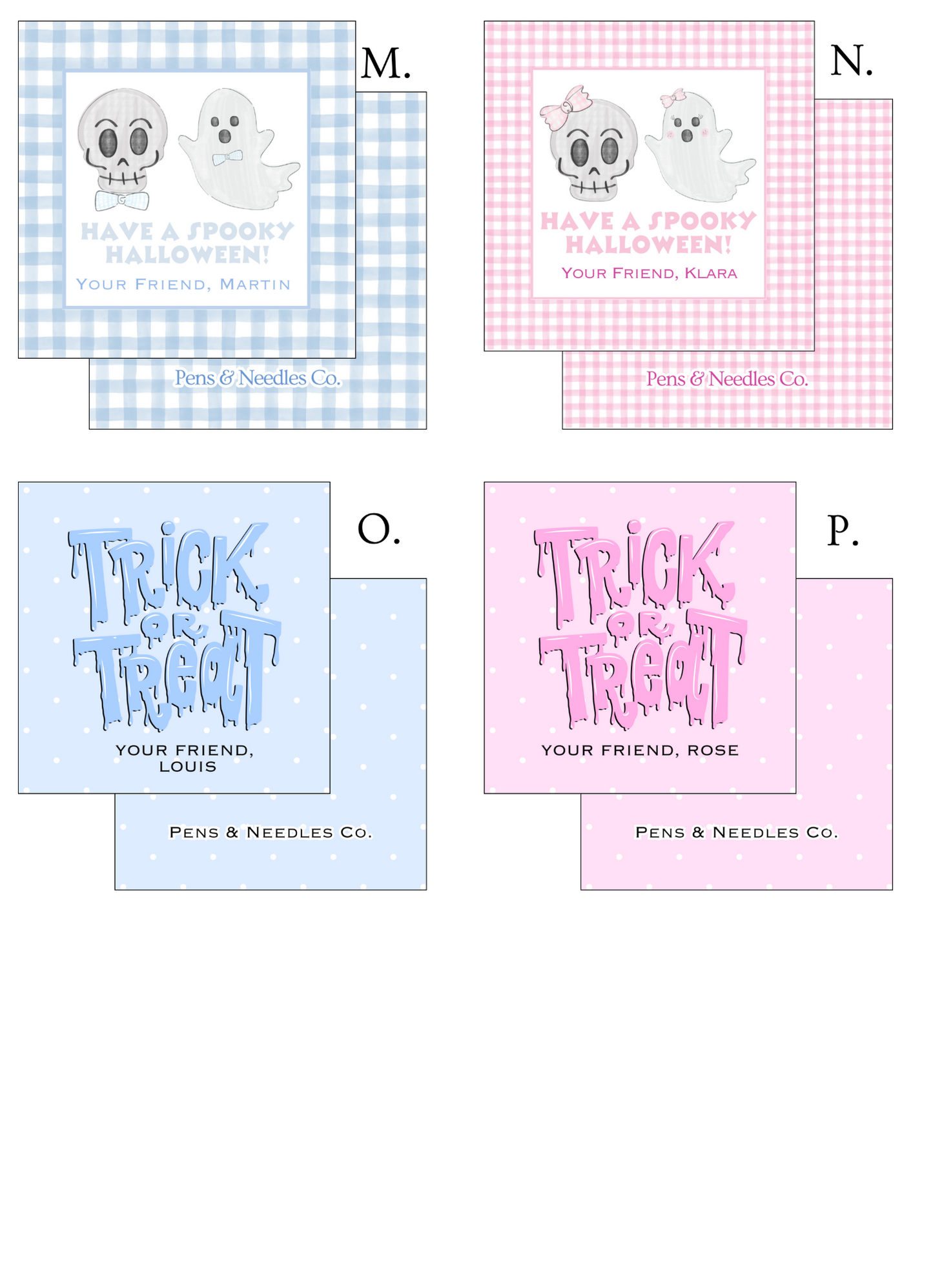 Halloween Treat Tags