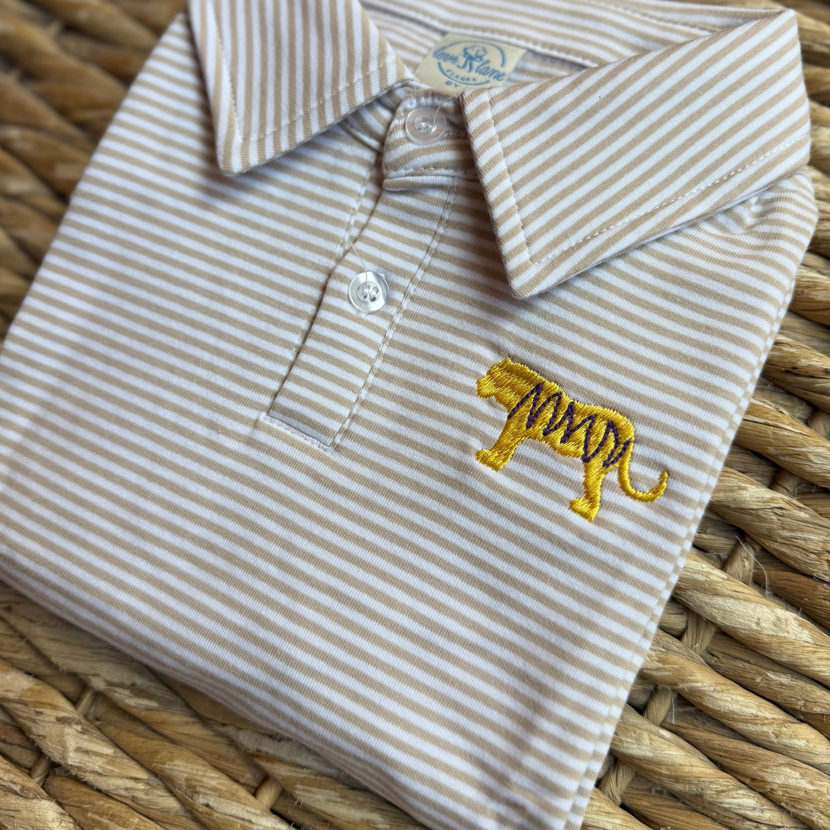 LL Striped Game Day Polo