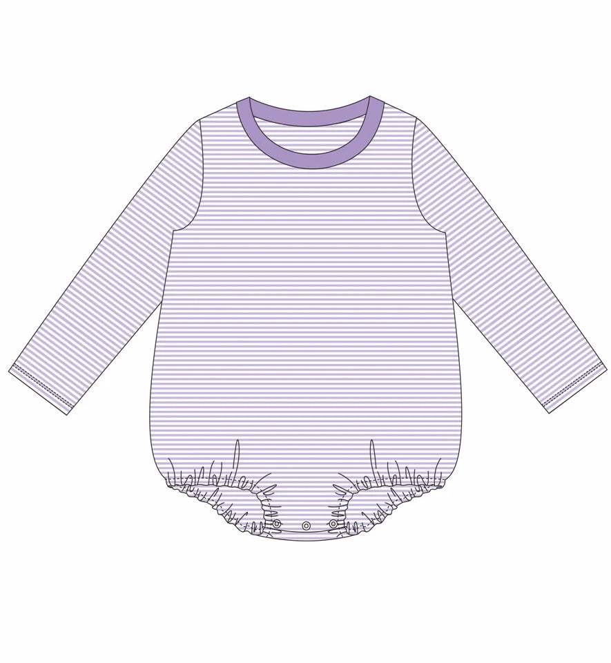 Striped Crewneck Long Sleeve Bubble