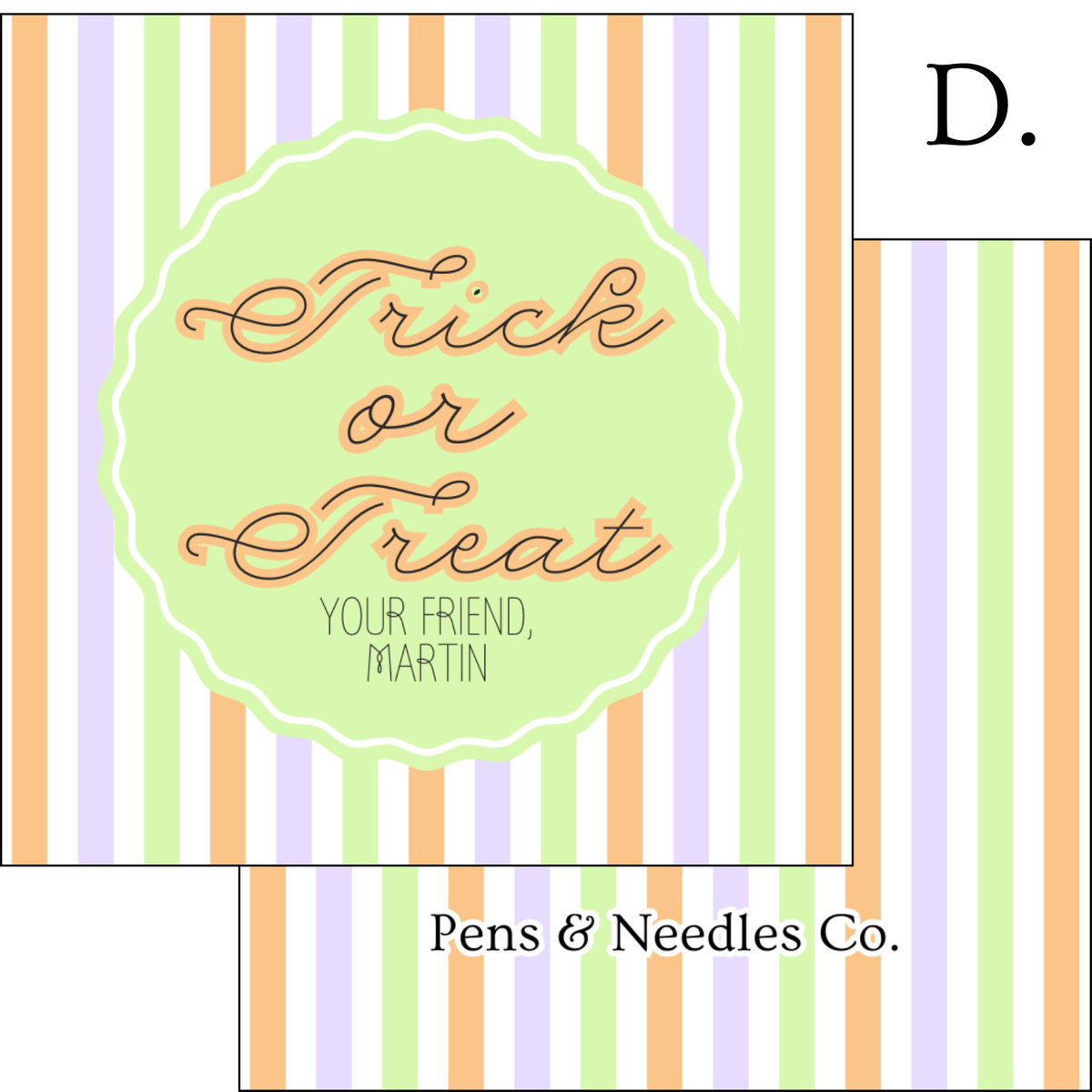 Halloween Treat Tags